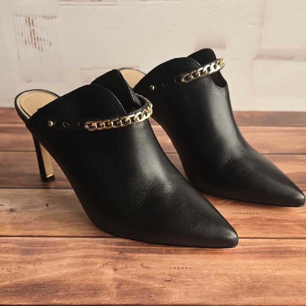 NWOT White House Black Market Black Chain Mules